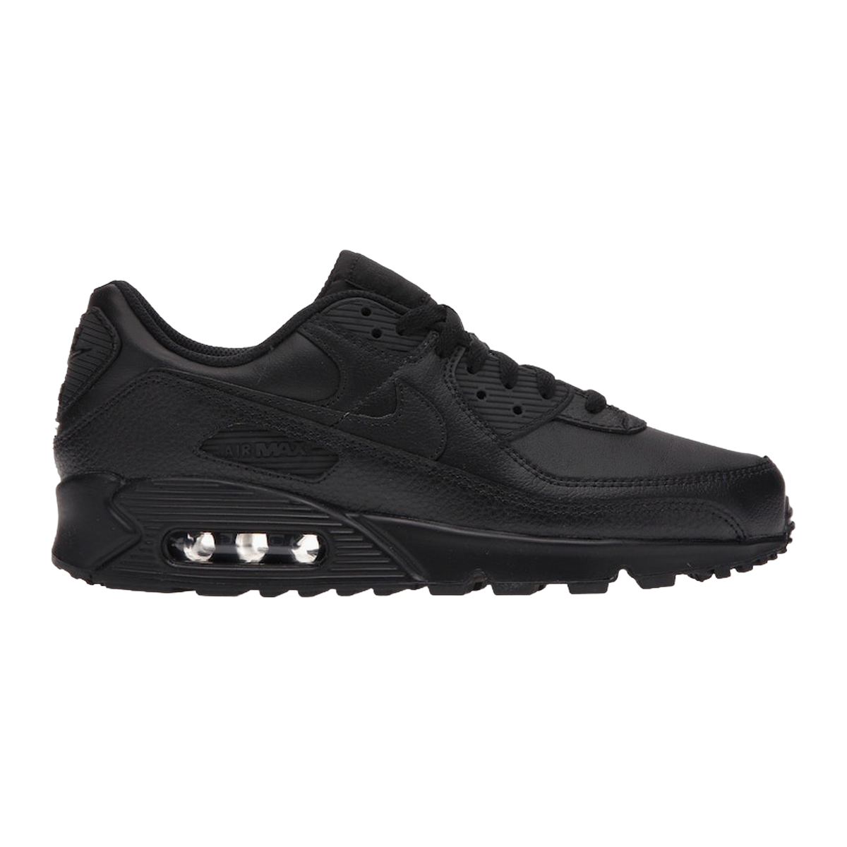 Nike Air Max 90 Leather Triple Black — kolab