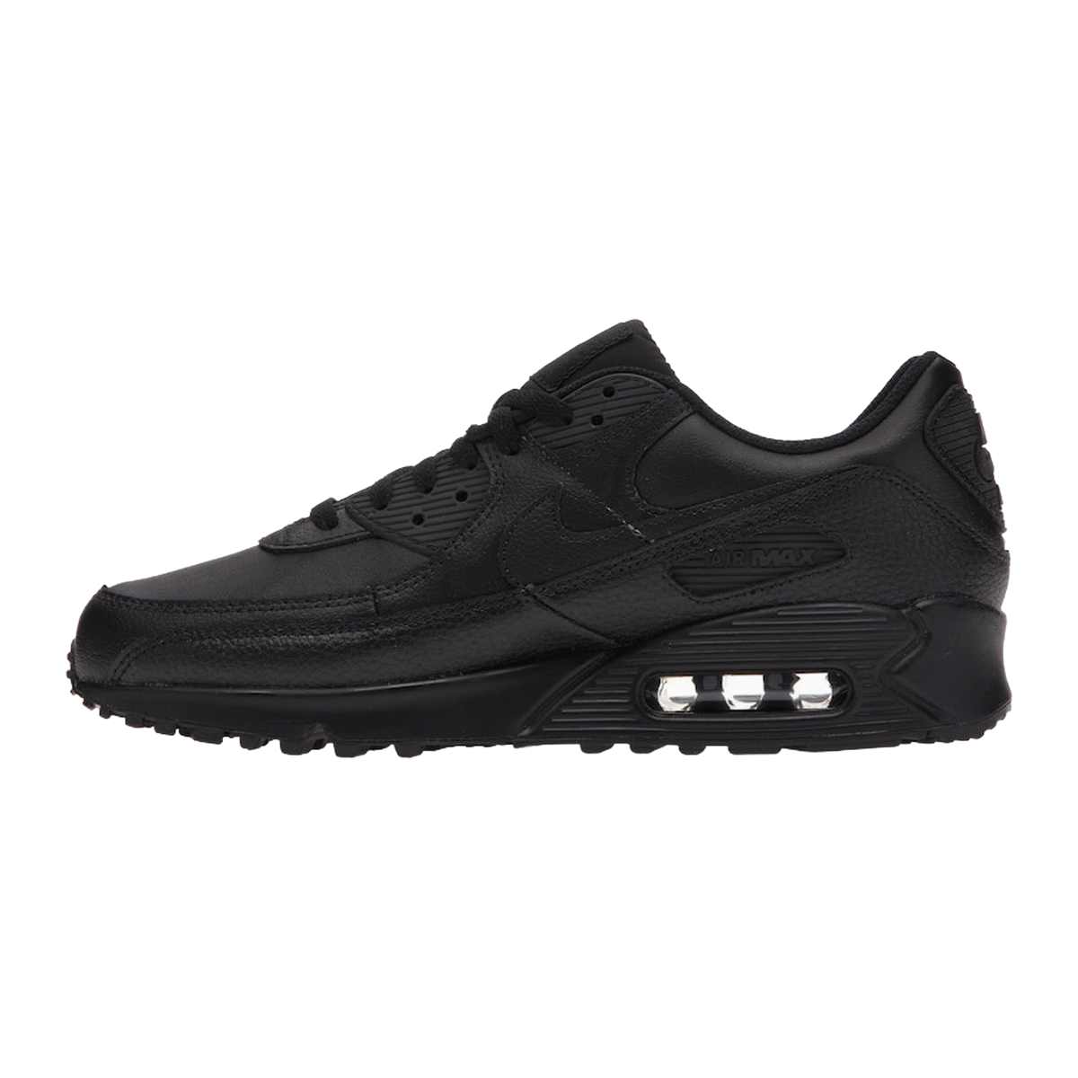 Nike Air Max 90 Leather Triple Black — kolab