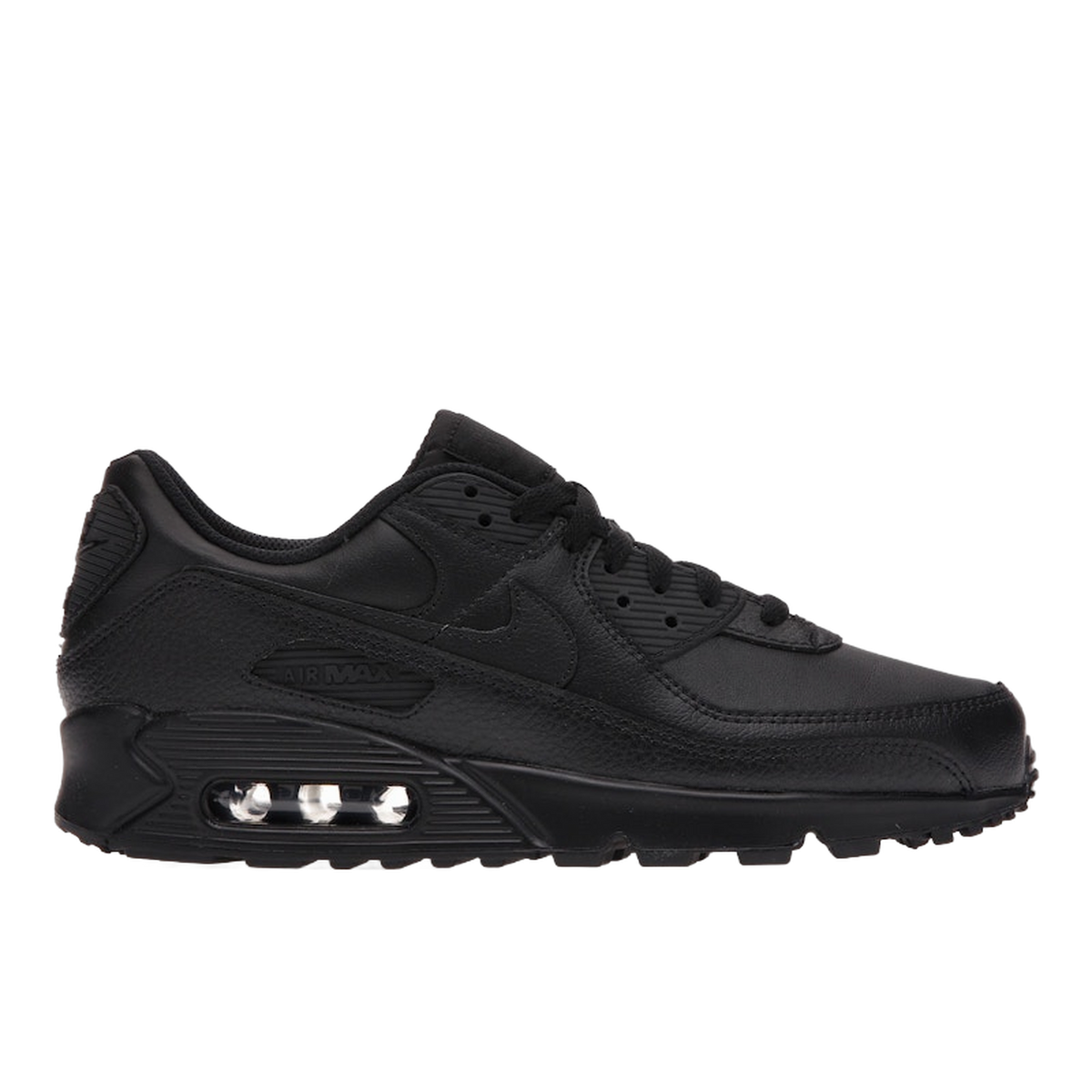 Nike Air Max 90 Leather Triple Black — kolab