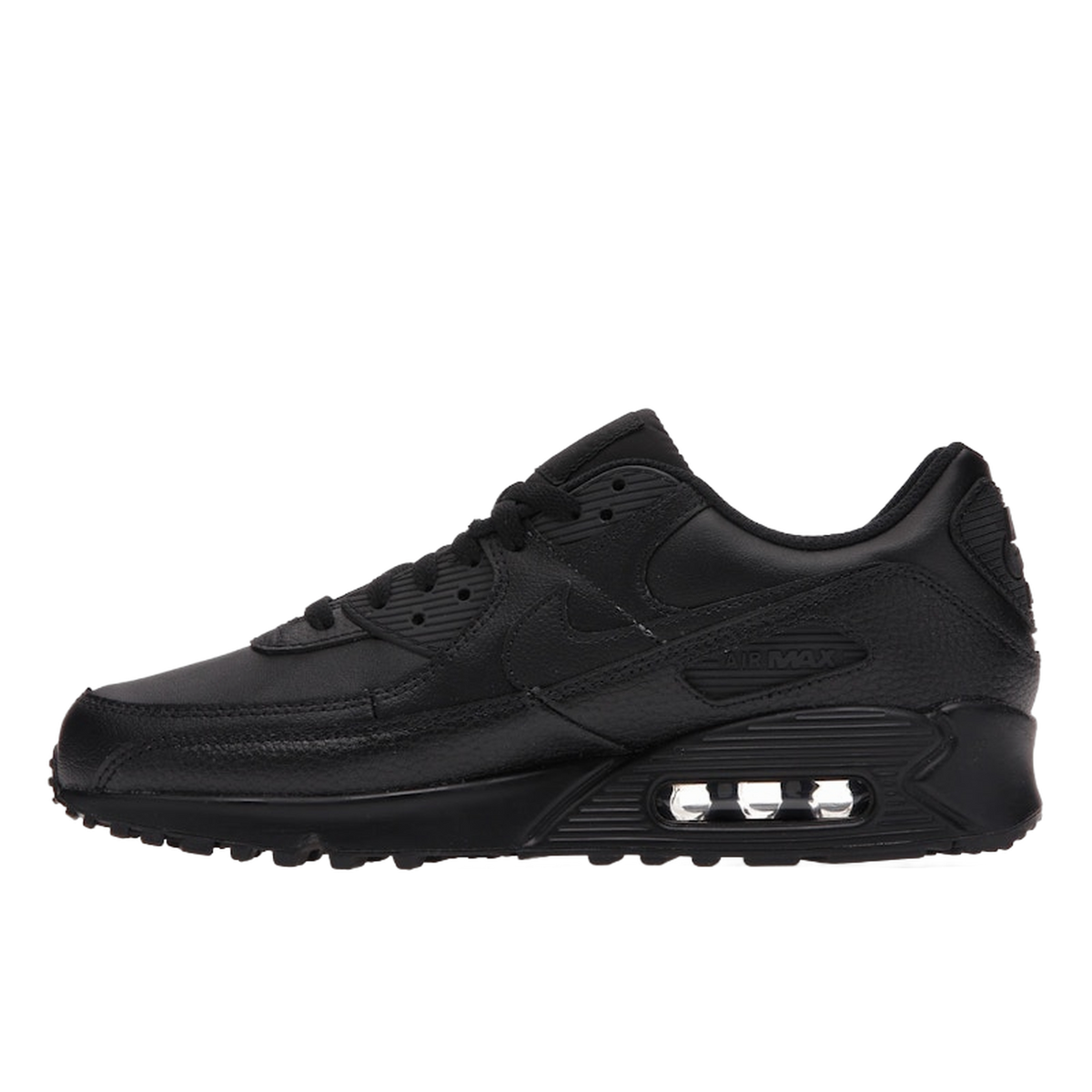 Nike Air Max 90 Leather Triple Black — kolab