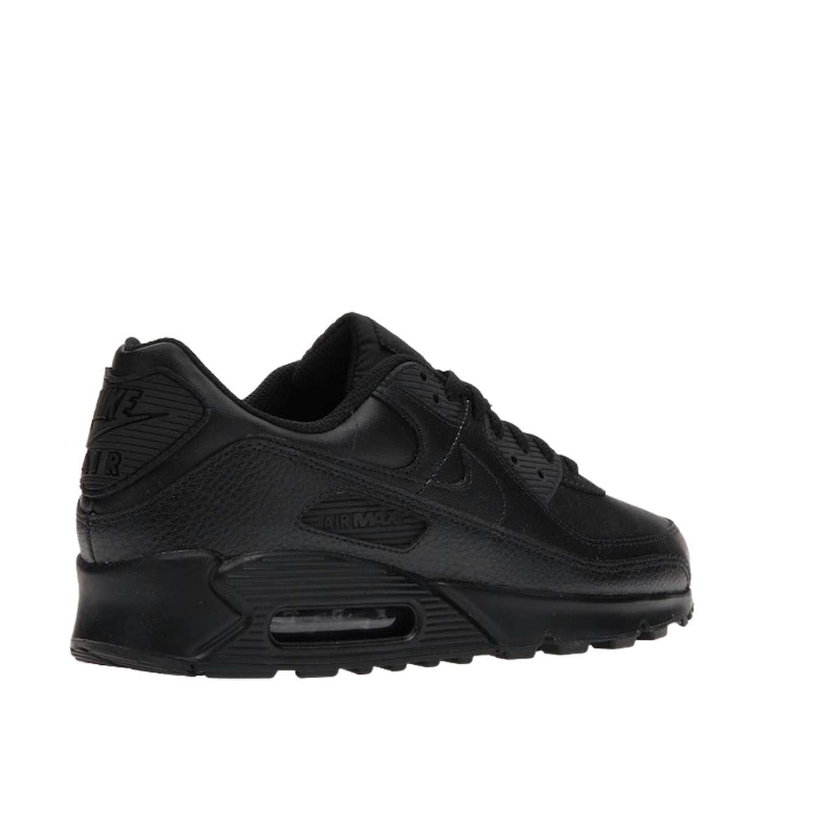 Nike Air Max 90 Leather Triple Black — kolab