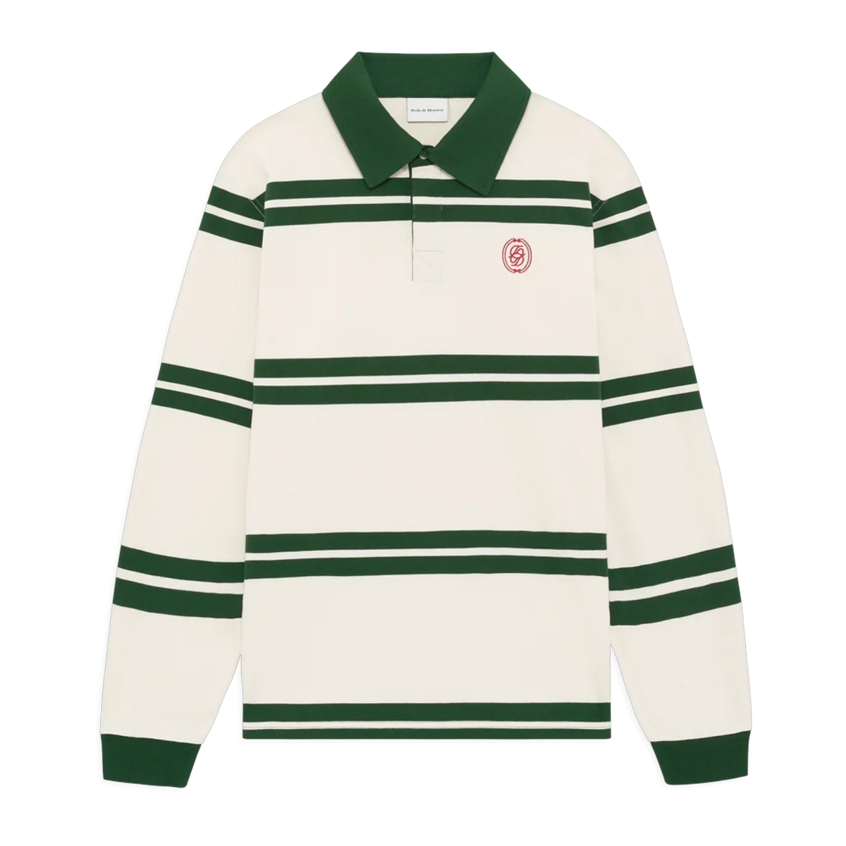 D Ornament Striped Polo
