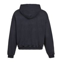 Distressed Thermal-Lined Zip Up Hoodie, back