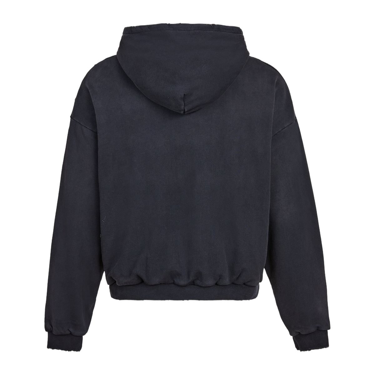 Distressed Thermal-Lined Zip Up Hoodie, back