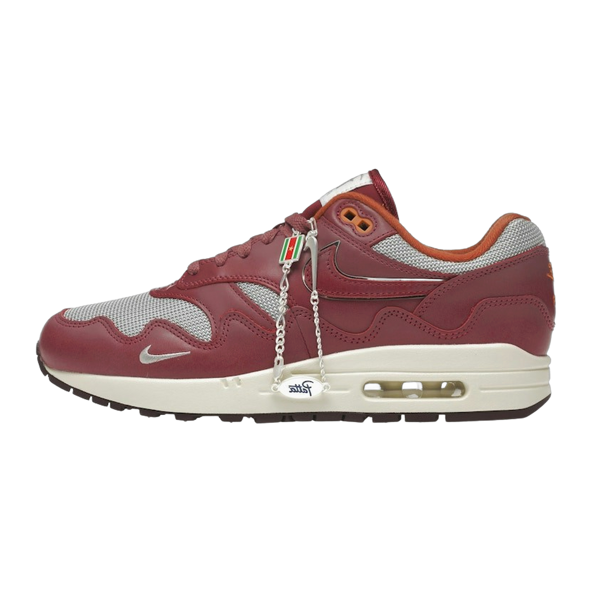 Nike Air Max 1 Patta Waves Rush Maroon (with Bracelet) — kolab
