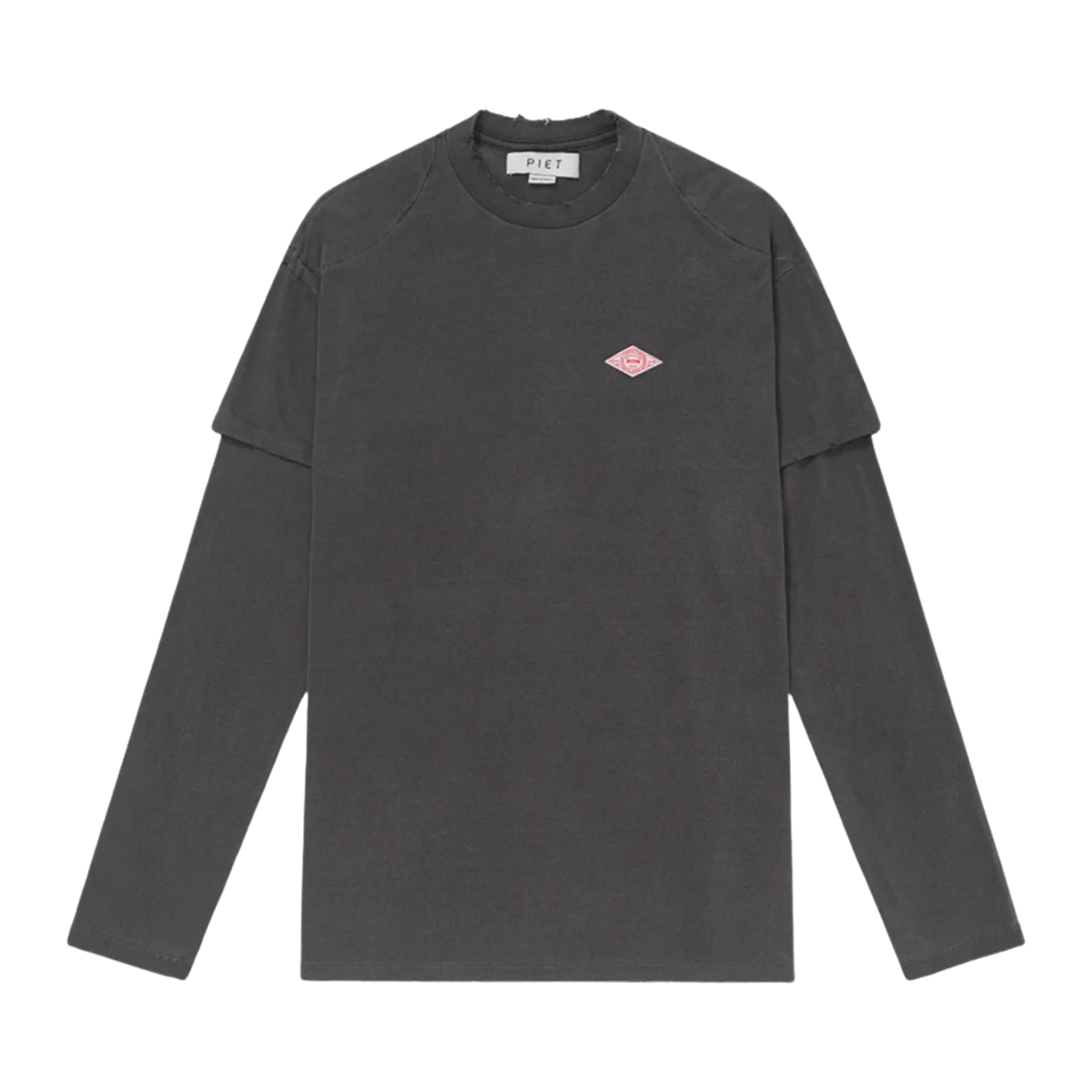 Double Long Sleeve T-shirt - Vintage Black