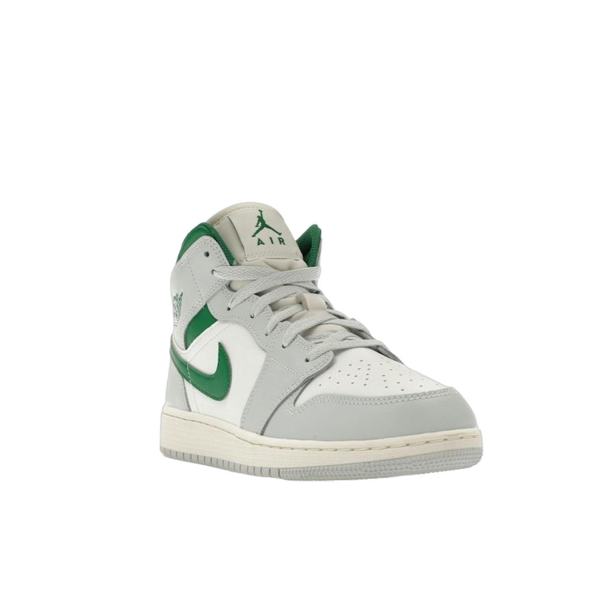 Jordan 1 Mid White Pure Platinum Pine Green (GS) — kolab