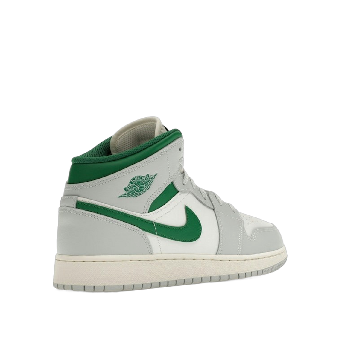 Jordan 1 Mid White Pure Platinum Pine Green (GS) — kolab
