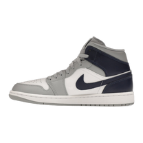 Jordan 1 Mid Wolf Grey Midnight Navy — kolab