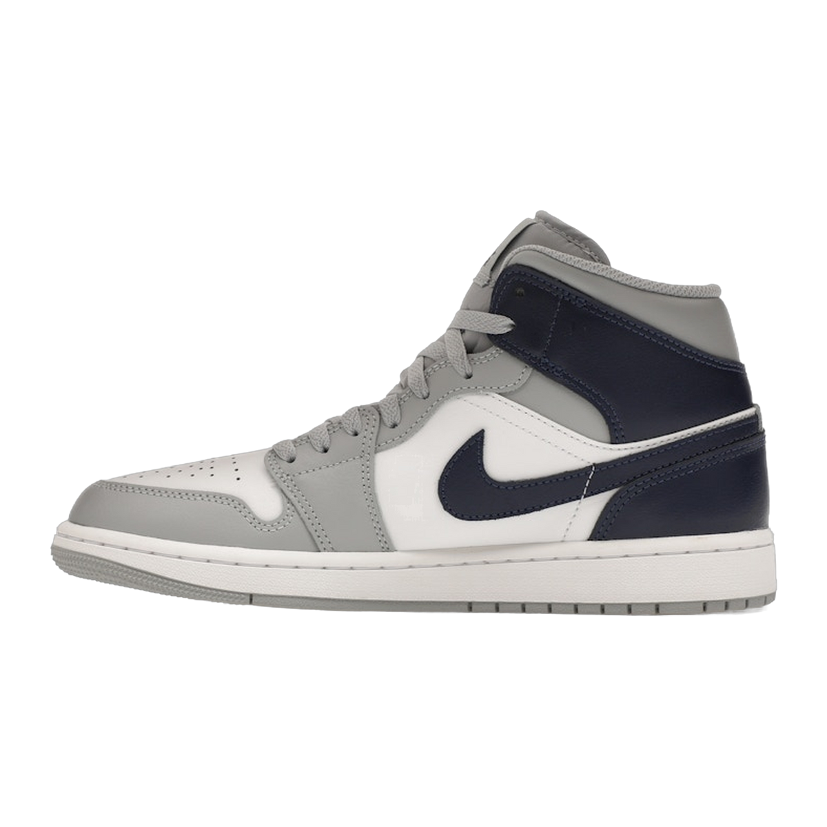 Jordan 1 Mid Wolf Grey Midnight Navy — kolab
