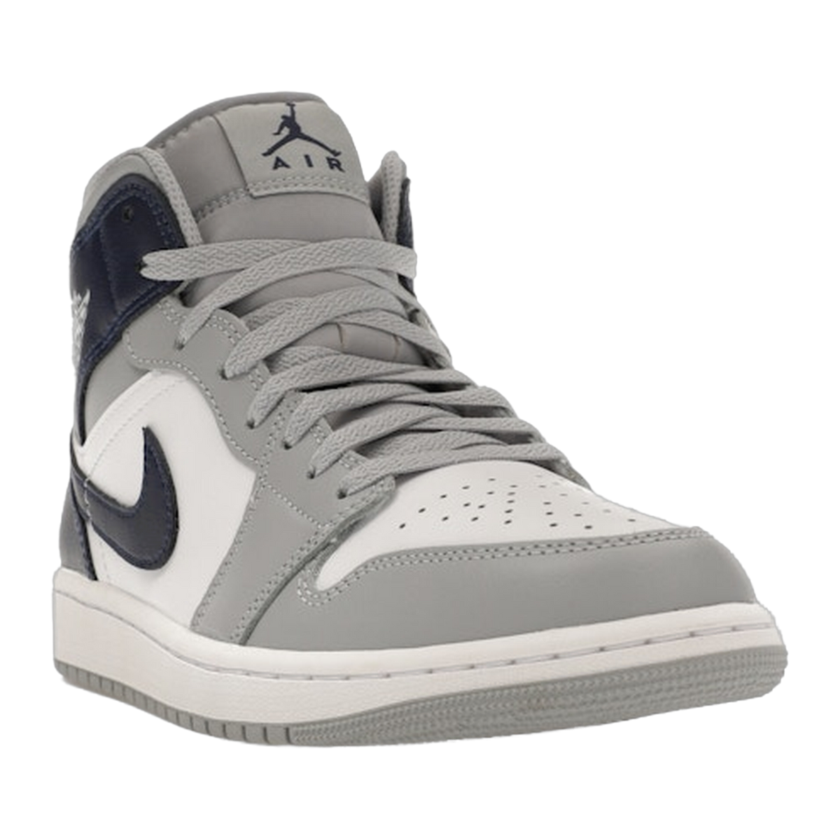 Jordan 1 Mid Wolf Grey Midnight Navy — kolab