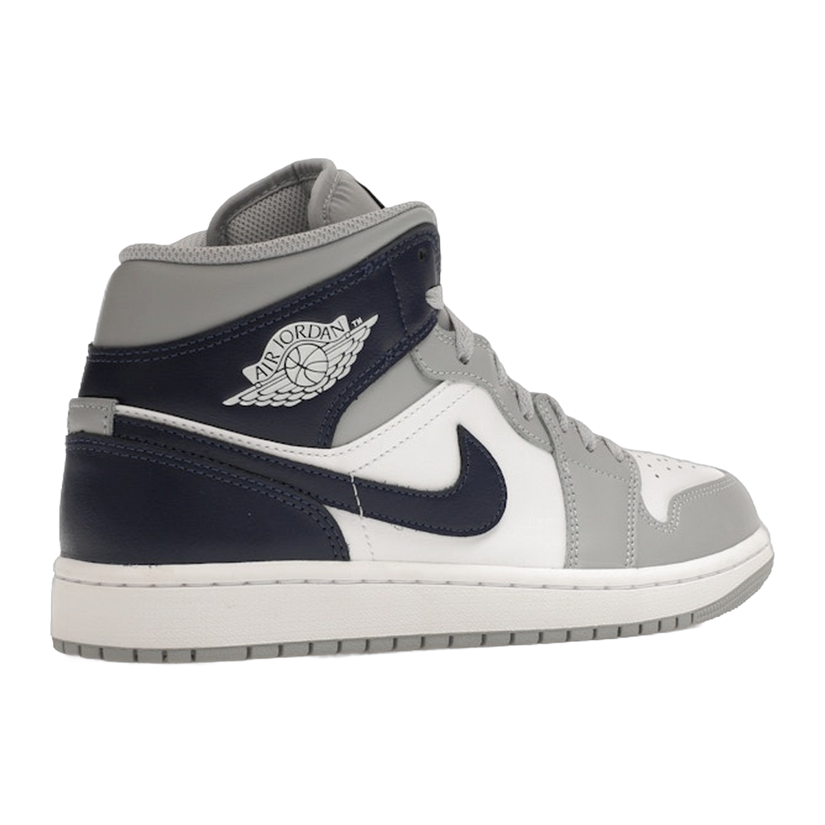 Jordan 1 Mid Wolf Grey Midnight Navy — kolab