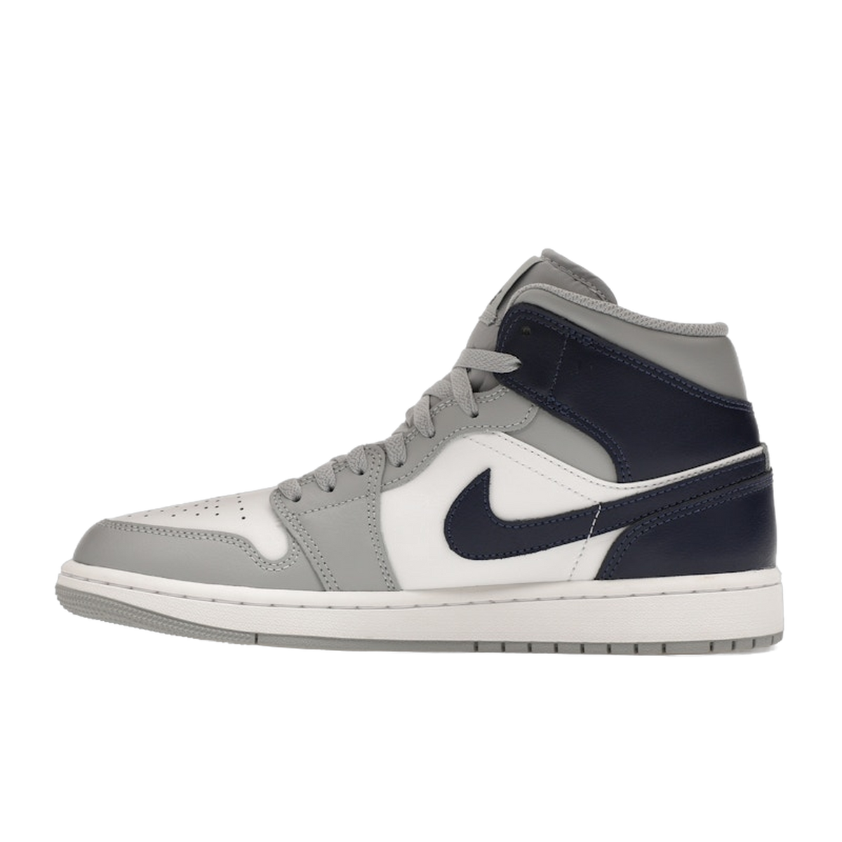 Jordan 1 Mid Wolf Grey Midnight Navy — kolab