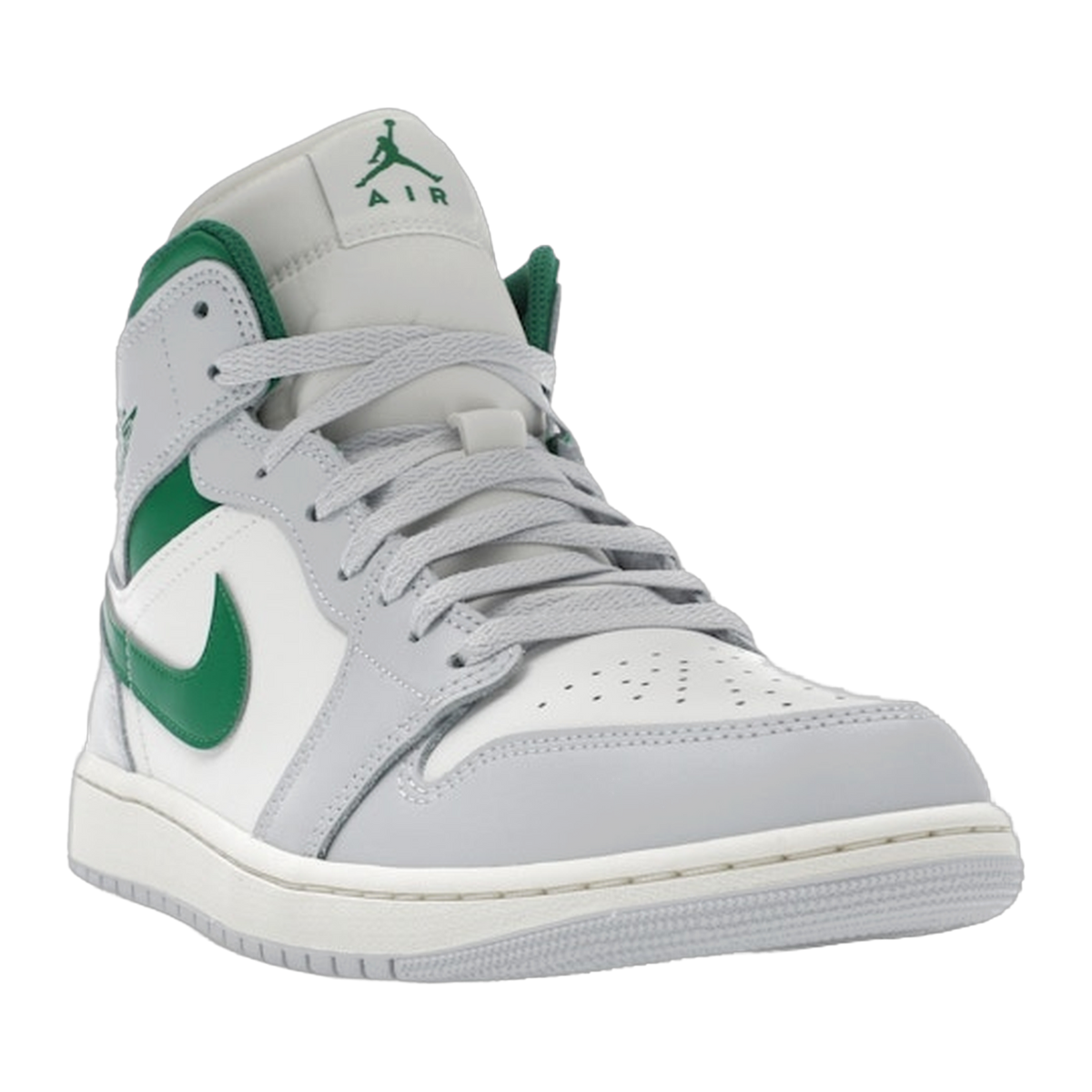 Jordan 1 Mid White Pure Platinum Pine Green — kolab