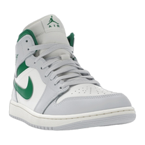 Jordan 1 Mid White Pure Platinum Pine Green — kolab