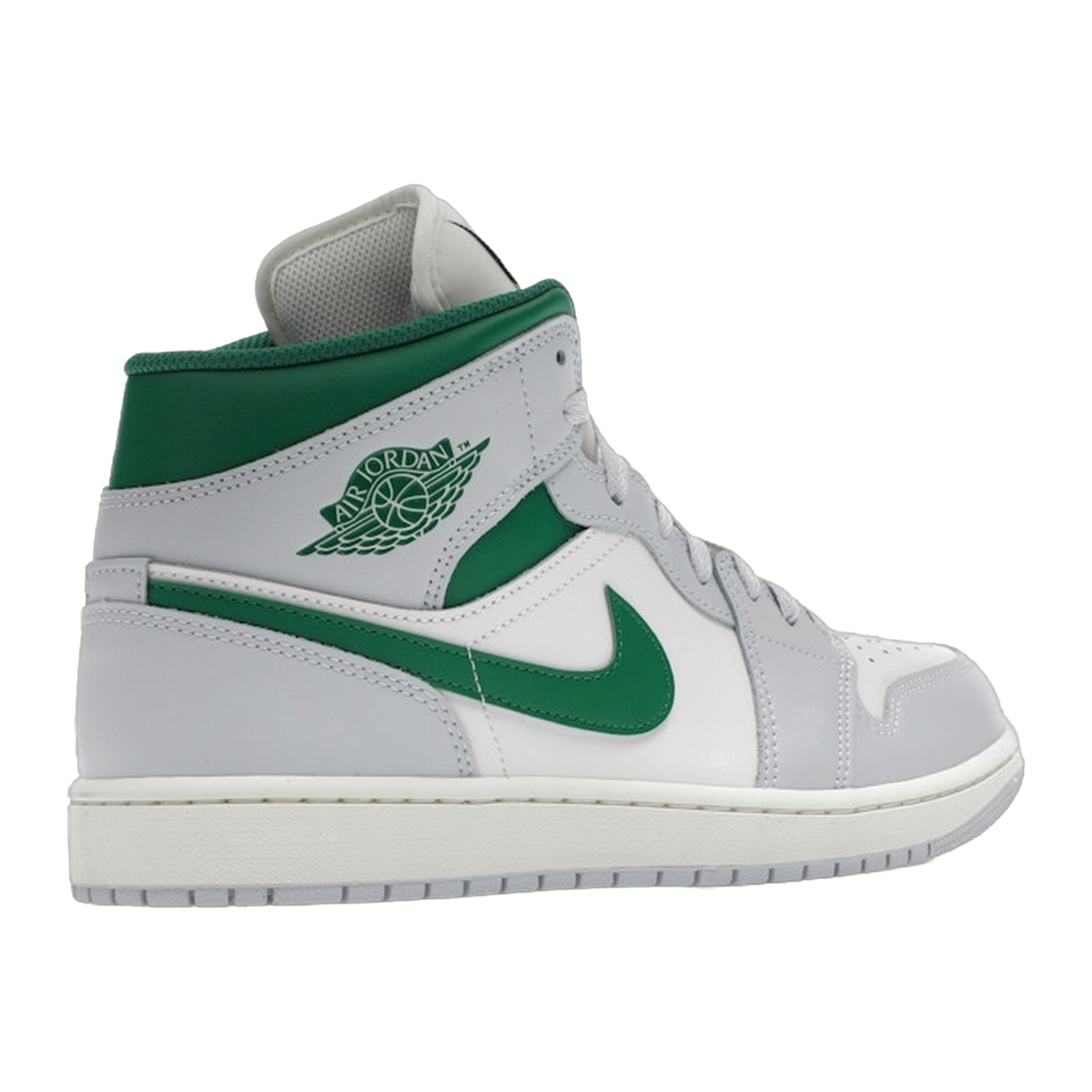 Jordan 1 Mid White Pure Platinum Pine Green — kolab