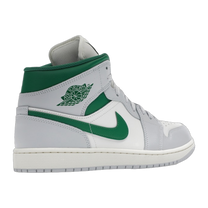 Jordan 1 Mid White Pure Platinum Pine Green — kolab