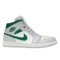 Jordan 1 Mid White Pure Platinum Pine Green — kolab
