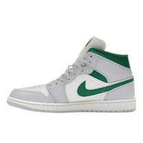 Jordan 1 Mid White Pure Platinum Pine Green — kolab