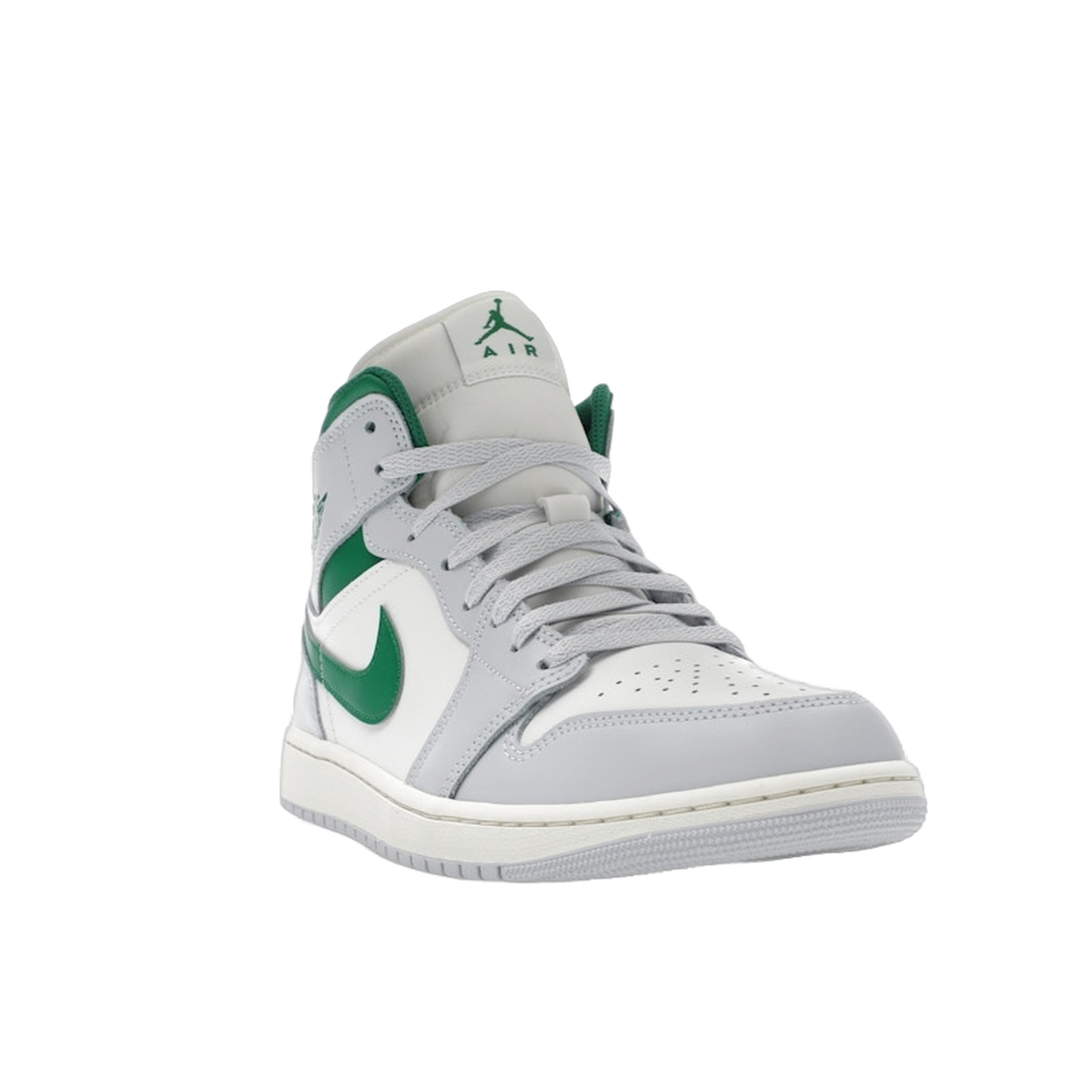 Jordan 1 Mid White Pure Platinum Pine Green — kolab