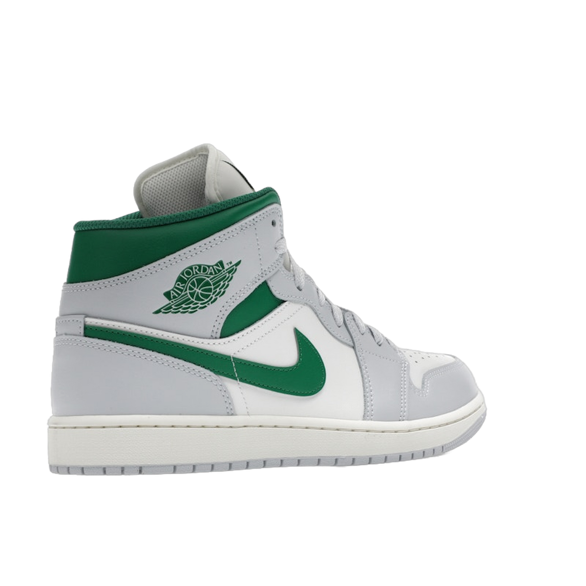 Jordan 1 Mid White Pure Platinum Pine Green — kolab