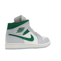 Jordan 1 Mid White Pure Platinum Pine Green — kolab