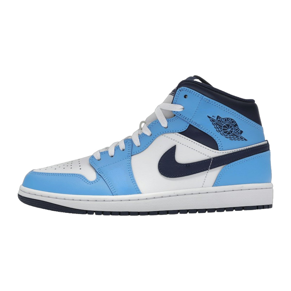 Jordan 1 Mid University Blue Midnight Navy — kolab