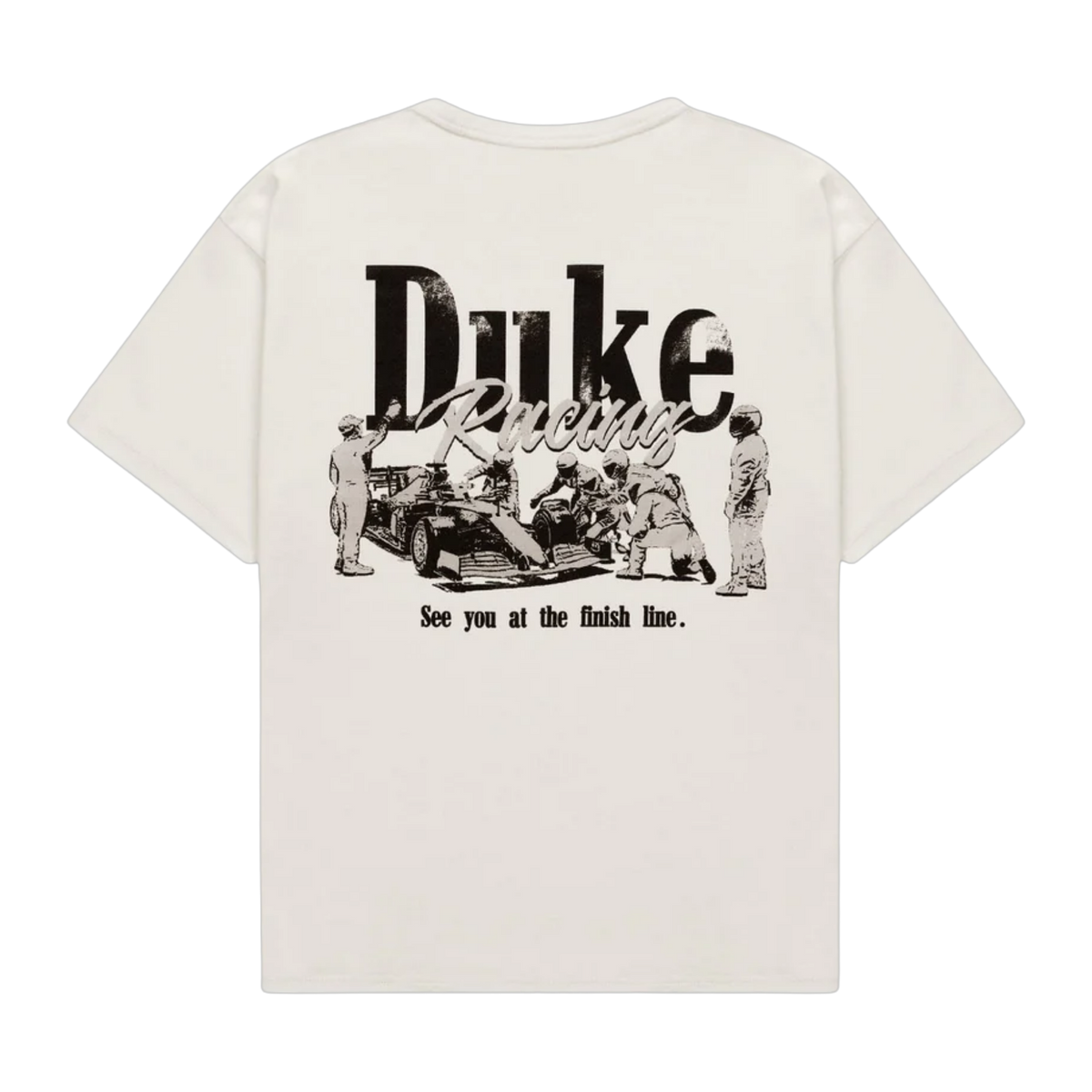 DR Grey Pit Stop Vintage White T-Shirt