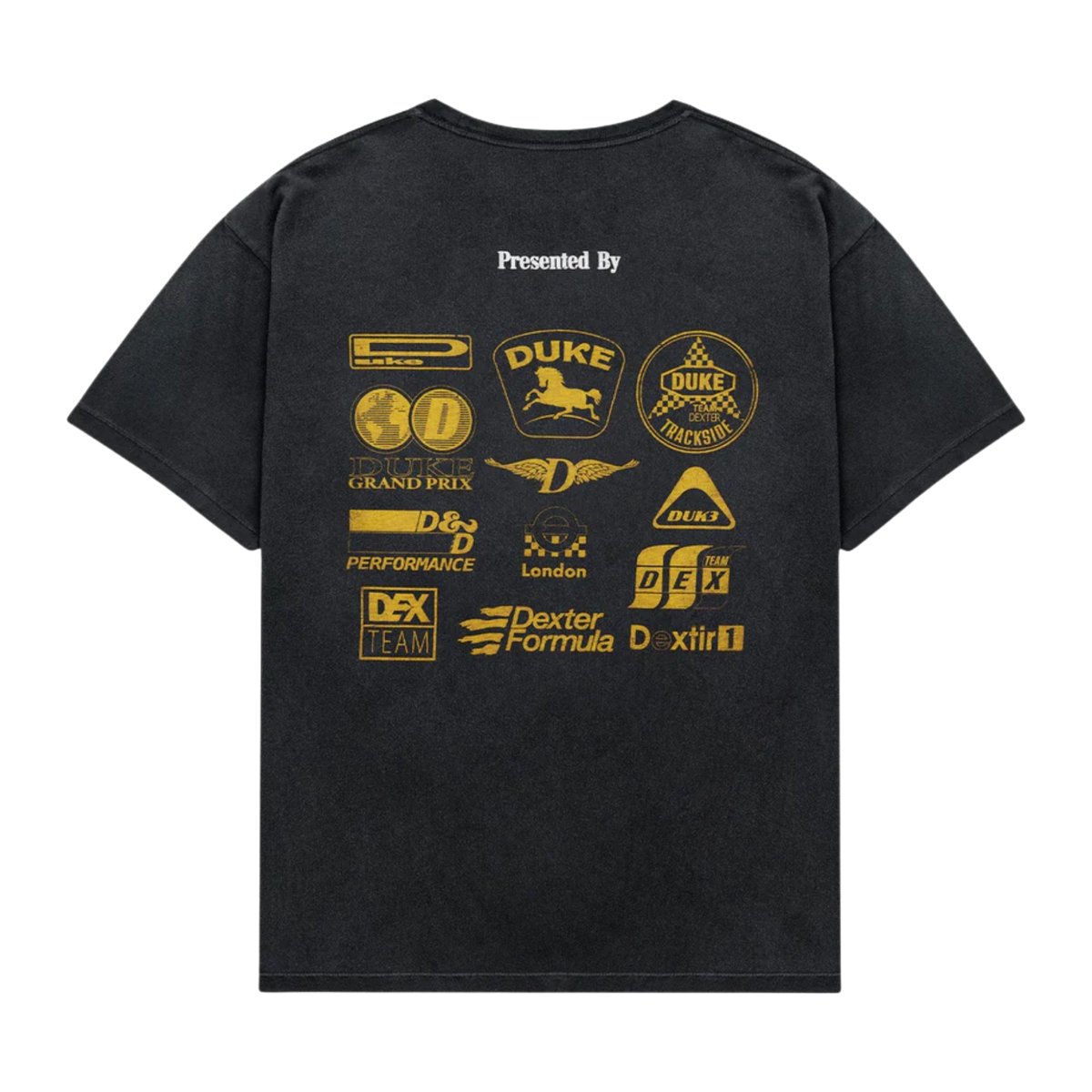 DR Sponsors Washed Black + Yellow T-Shirt