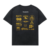 DR Sponsors Washed Black + Yellow T-Shirt