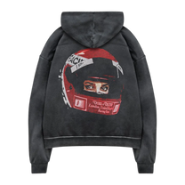 DR1 HELMET WASHED BLACK HOODIE