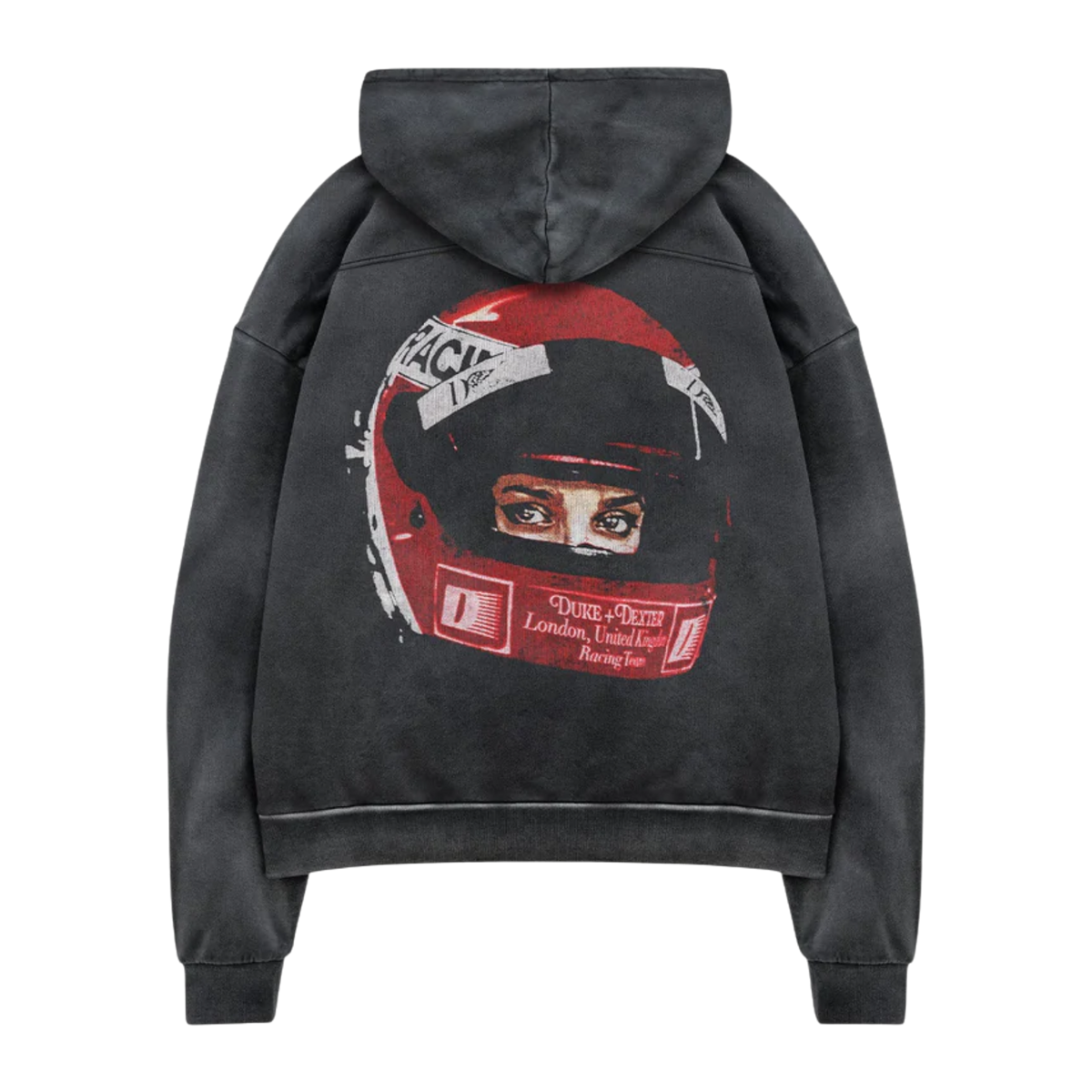 DR1 HELMET WASHED BLACK HOODIE