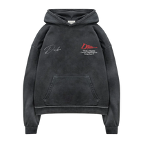 DR1 HELMET WASHED BLACK HOODIE