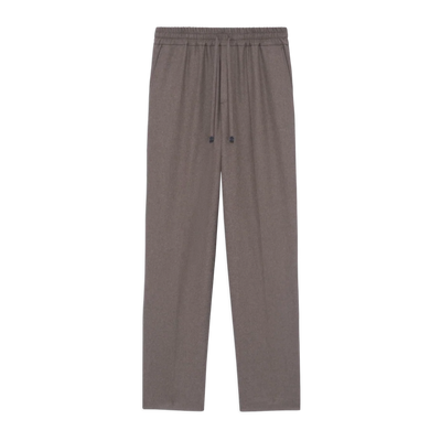 Elastic Waist Flannel Pants