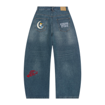 Embroidered Paintings Balloon Pants
