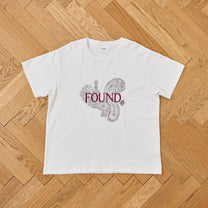 Embroidered Paisley Tee Off White, detail 1