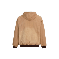 Faded Canvas Work Hoodie Sand, back