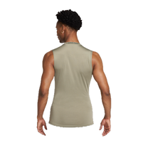 Nike Pro Men's Dri-FIT Tight Sleeveless Fitness Top Light Army/Black — kolab