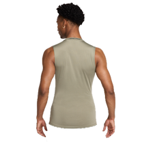 Nike Pro Men's Dri-FIT Tight Sleeveless Fitness Top Light Army/Black — kolab