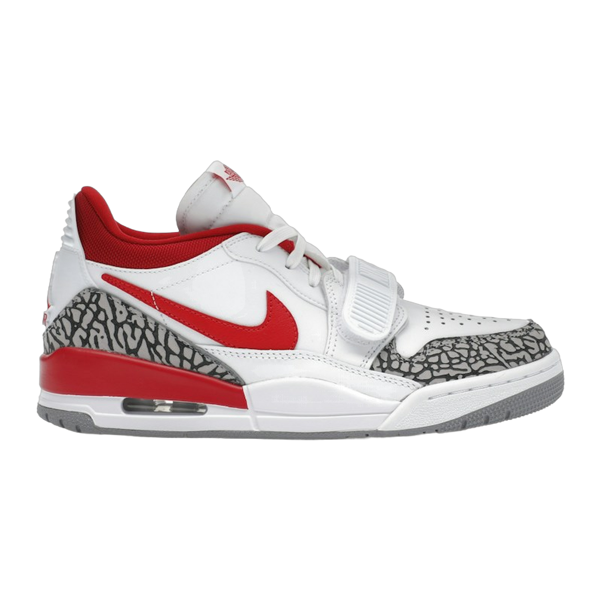 Jordan Legacy 312 Low White Cement Gym Red — kolab