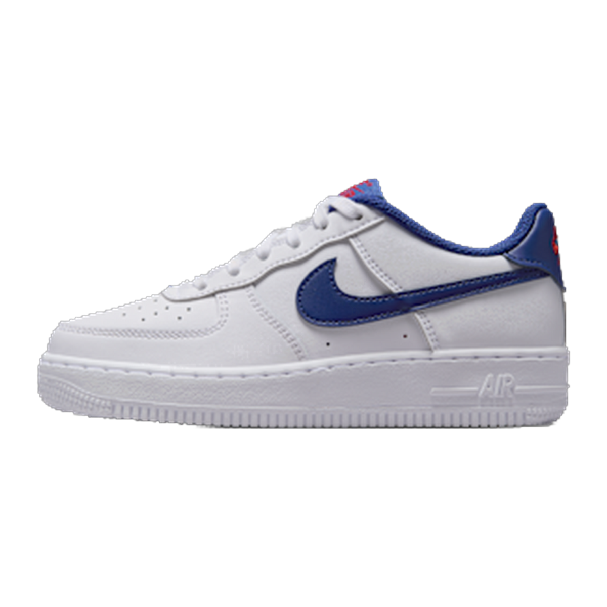 Nike Air Force 1 White Deep Royal Blue GS — kolab