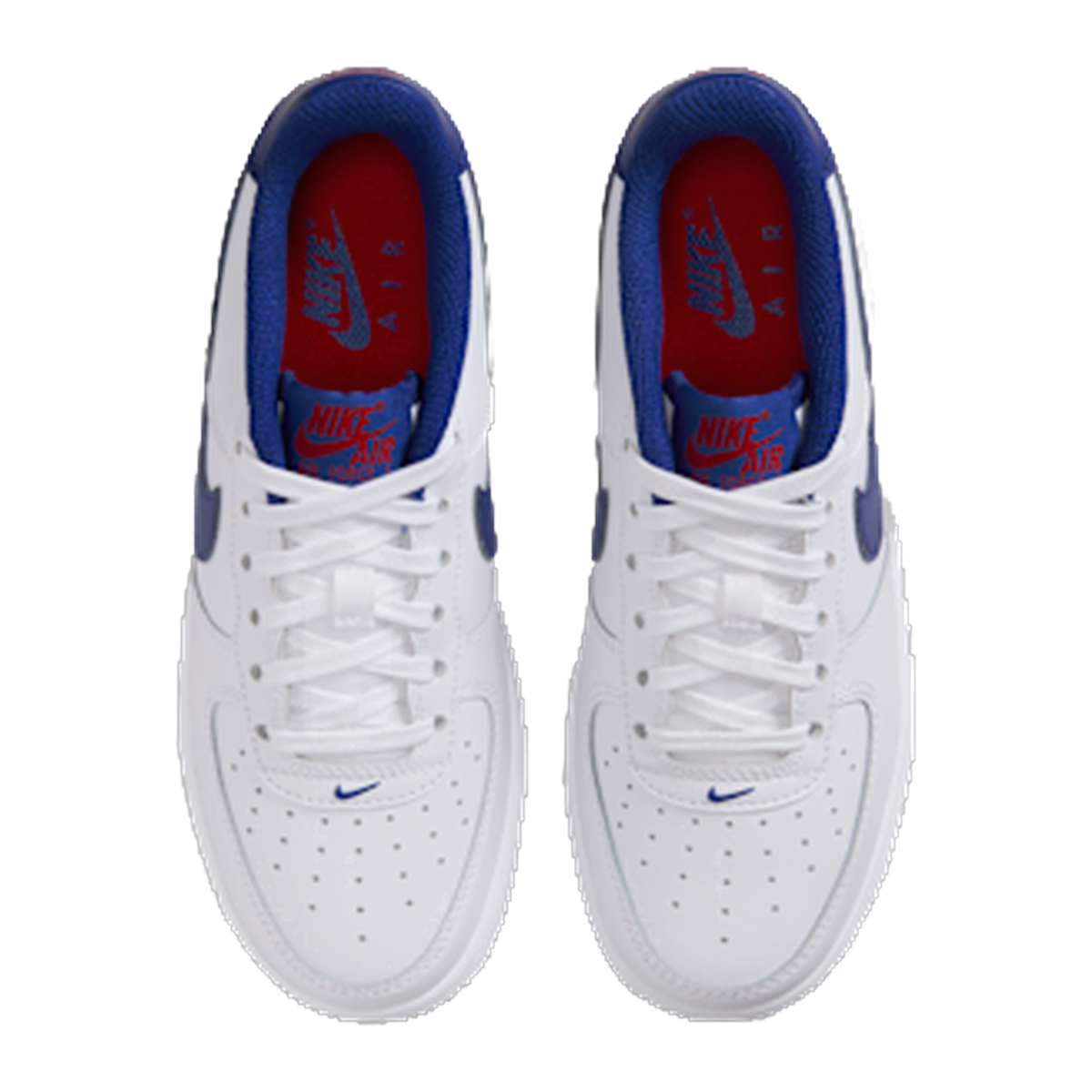 Nike Air Force 1 White Deep Royal Blue GS — kolab