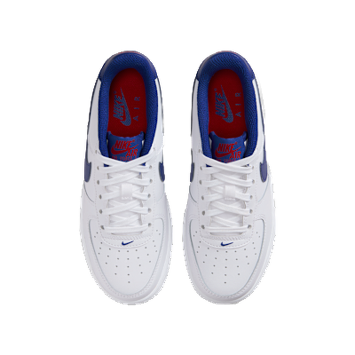 Nike Air Force 1 White Deep Royal Blue GS — kolab