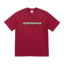 Supreme Skulls Spellout Tee 'Cardinal'