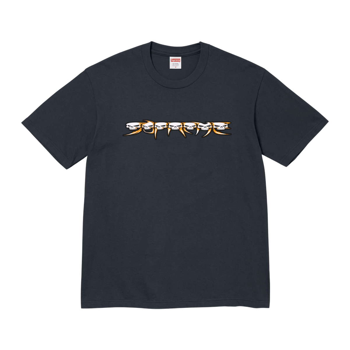 Supreme Skulls Spellout Tee 'Navy'