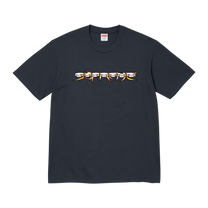 Supreme Skulls Spellout Tee 'Navy'