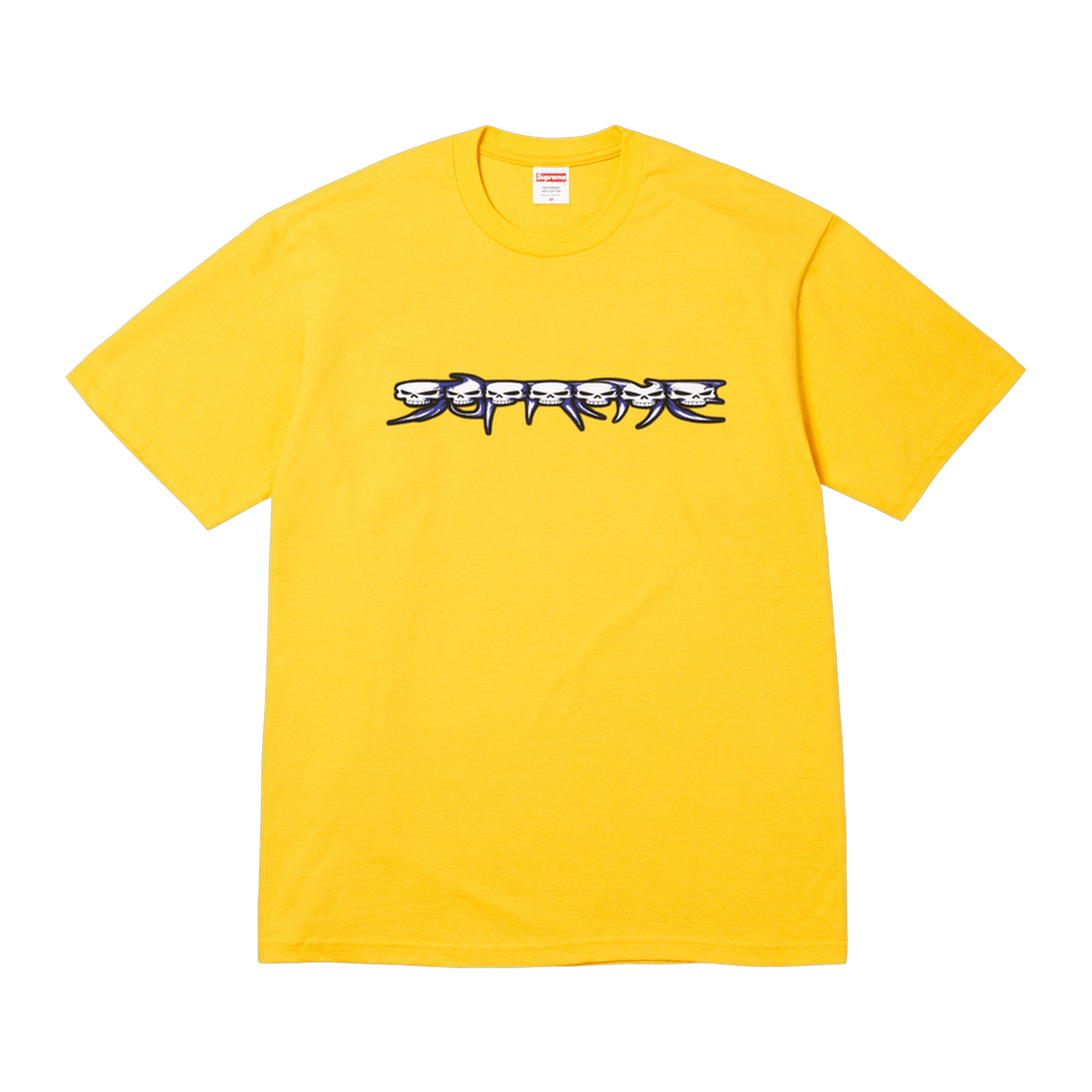 Supreme Skulls Spellout Tee 'Yellow'