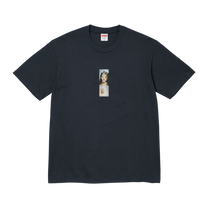 Supreme Prayer Card Box Logo Tee 'Navy'