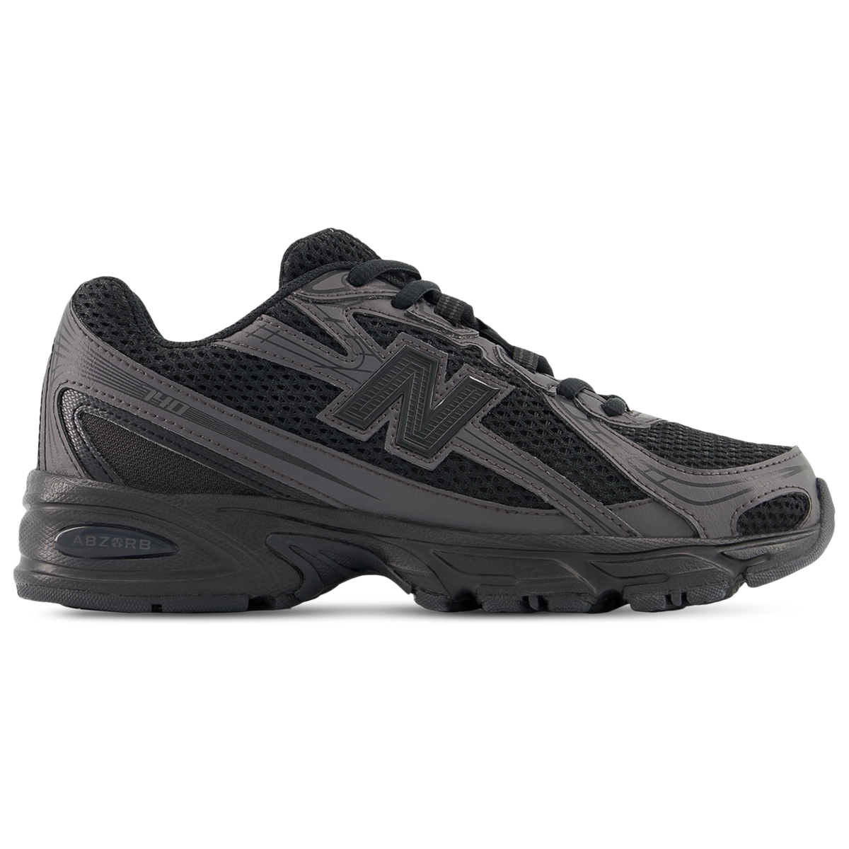 New Balance 740 Triple Black (GS) — kolab