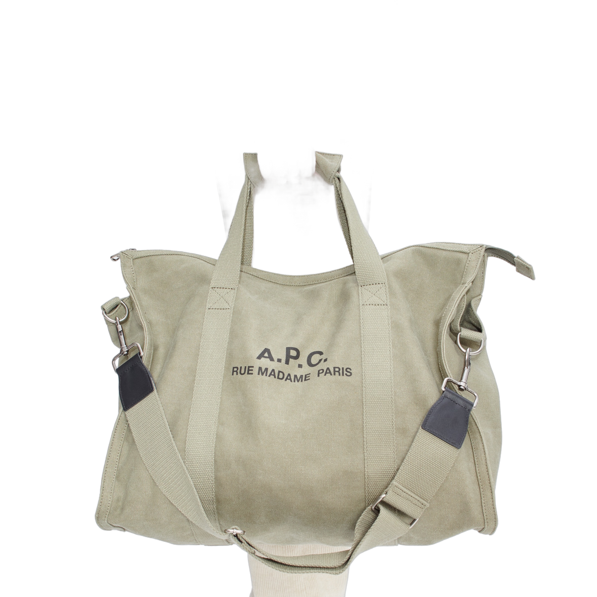 A.P.C. gym bag recuperation-KAKI